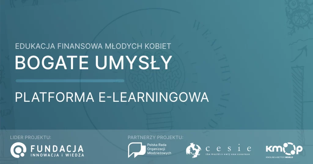 Baner informacyjny Platforma e-learningowa Bogate Umysły