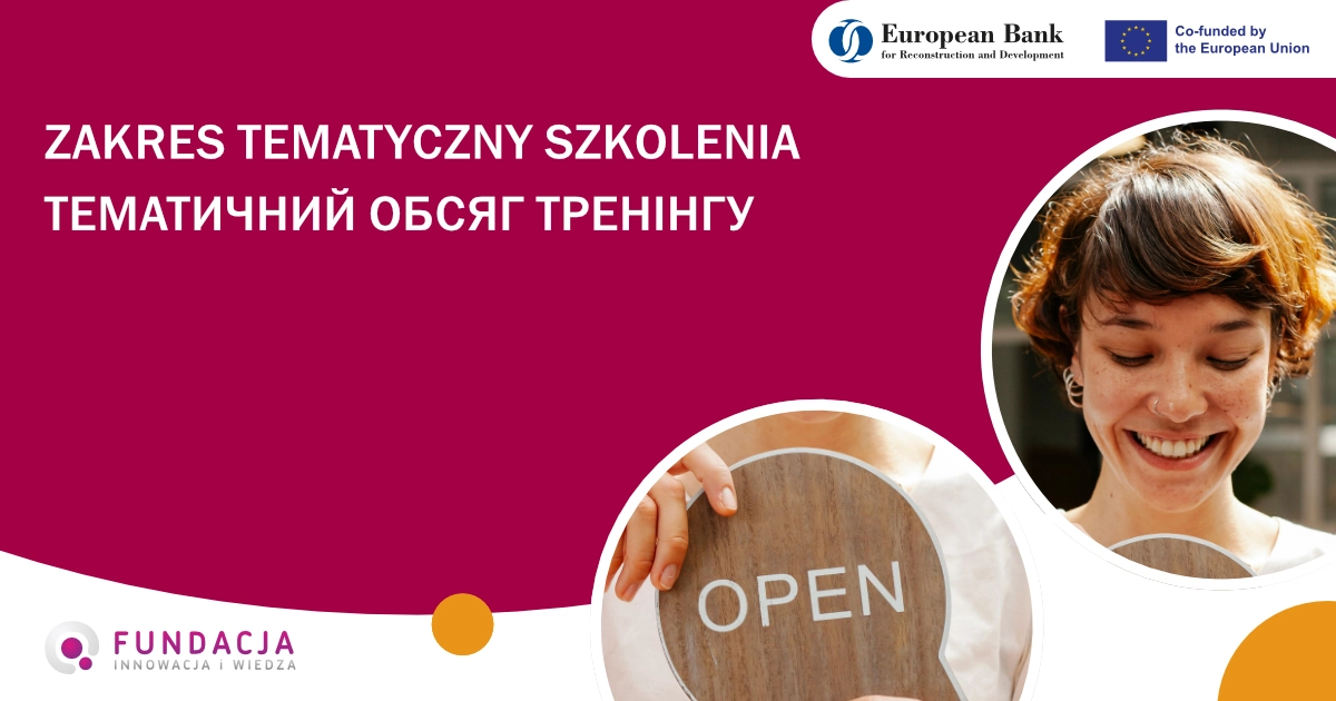 Harmonogram szkolenia (19.08 – 30.08.2024) „Akademia rozwoju umiejętności przedsiębiorczych”